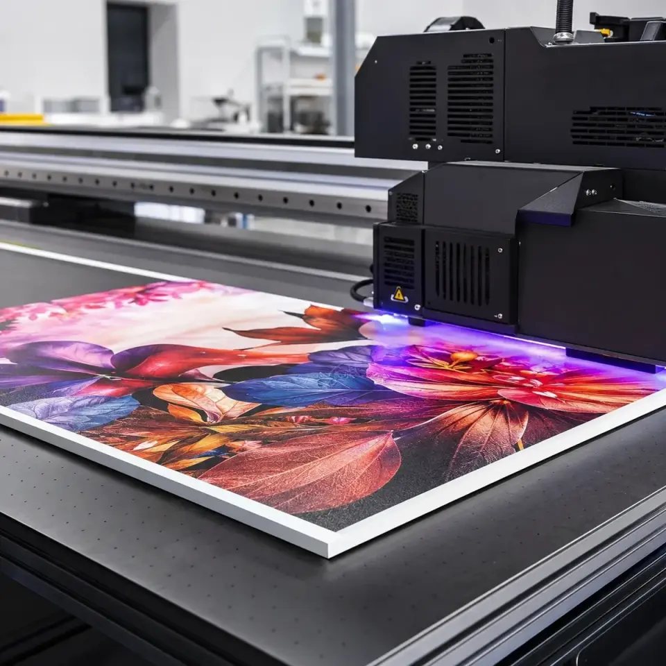 Impresión UV a todo color sobre una lámina rígida